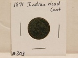 1871 INDIAN HEAD CENT