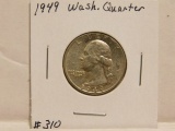 1949 WASHINGTON QUARTER AU