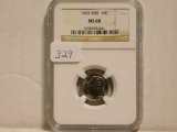 1965 ROOSEVELT DIME NGC MS68 SMS