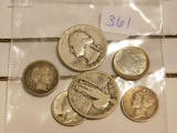 .90 IN U.S. SILVER COINS
