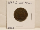 1865 2-CENT PIECE