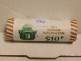 ROLL OF 40-2010P YOSEMITE NATIONAL PARK QUARTERS IN BANK ROLL BU