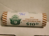 ROLL OF 40-2012D CHACO CULTURE NATIONAL PARK QUARTERS IN BANK ROLL BU