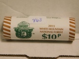 ROLL OF 40-2013P WHITE MOUNTAIN NATIONAL PARK QUARTERS IN BANK ROLL BU