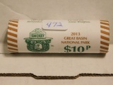 ROLL OF 40-2013P GREAT BASIN NATIONAL PARK QUARTERS IN BANK ROLL BU