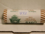 ROLL OF 40-2013D GREAT BASIN NATIONAL PARK QUARTERS IN BANK ROLL BU