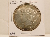1922S PEACE DOLLAR