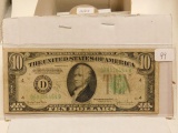 1934D $10. FEDERAL RESERVE NOTE CLEVELAND, OH.