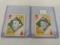 Lot of 2 1951 Topps Red Backs #4 and #47