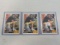 Lot of 3 1991 Upper Deck Brett Favre Rookie Cards