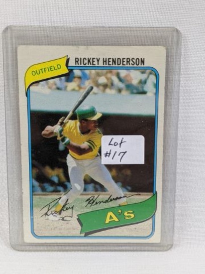 1980 Topps Rickey Henderson Rookie Card #482