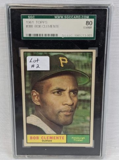 1961 Topps Roberto Clemente Graded SGC80