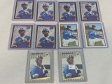 Lot of 10 1989 Ken Griffey Jr Rookie Cards