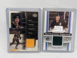 Lot of 2 Mario Lemieux Penguins Hockey Jersey Cards