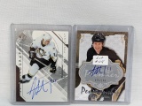 Lot of 2 Jordan Staal Penguins Autograph Hockey Cards