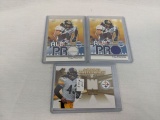 Lot of 3 Troy Polamalu Steelers Jersey Cards