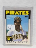 1986 Topps Traded Barry Bonds Rookie Card #11T