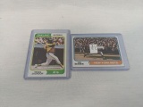 Lot of 2 1974 Topps Baseball Stars Seaver and Jackson