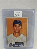 1951 Bowman Cal Abrams Card #152 Brooklyn Dodgers