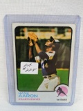 1973 Topps Hank Aaron Card #100