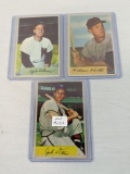 Lot of 3 1954 Bowman Baseball Cards