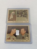 Lot of 2 1959 Fleer Ted Williamd Baseball Cards