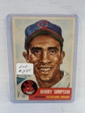 1953 Topps Harry Simpson Card #150 Cleveland Indians