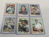 Lot of 6 1978 Topps Baseball Stars Seaver Reggie and more