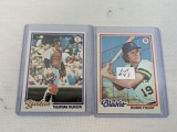 1978 Topps Star Lot Of Robin Yount and Thurman Munson