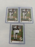 Lot of 3 1989 Upper Deck John Smoltz Rookie Cards