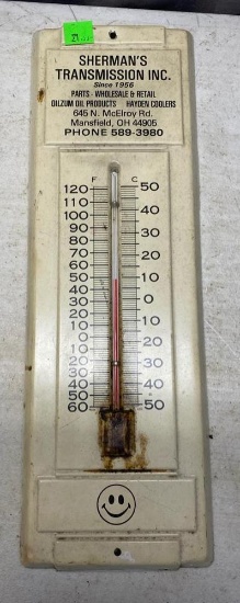 Sherman's Transmission Inc. Thermometer, Mansfield Ohio