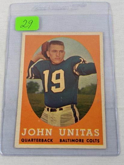 Johnny Unitas 1958 Topps card