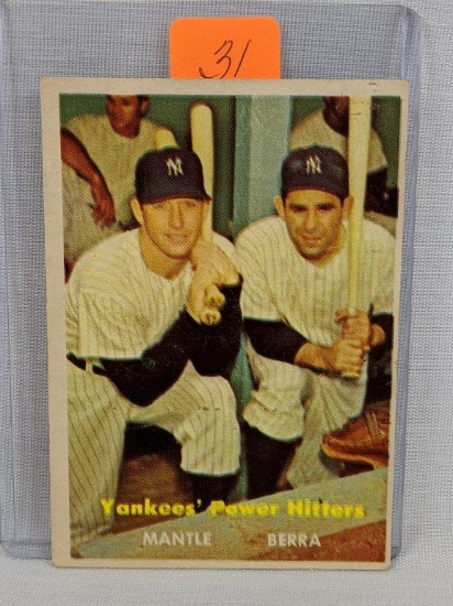 1957 Topps: Berra & Mantle