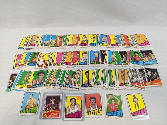 1972-1973 Topps basketball lot of 110 cards