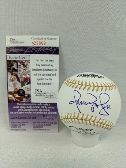 Omar Vizquel signed Gold Glove ball, JSA