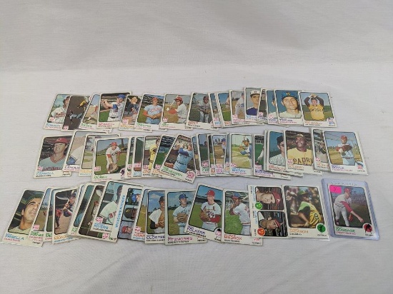 1973 Topps baseball lot of 68, INC:Gossage (R), Reggie