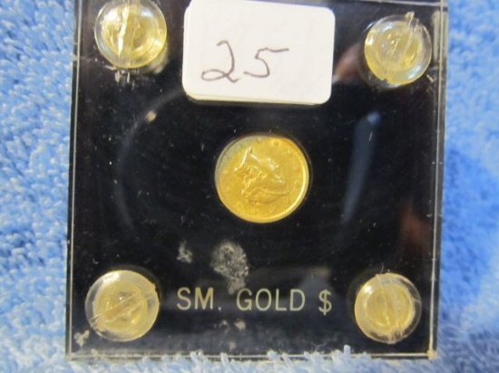 1851 $1. GOLD PIECE XF