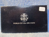 1994 WORLD CUP 2-PC. PROOF SILVER COMM. SET