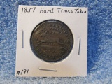 1837 HARD TIMES TOKEN
