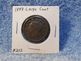 1848 LARGE CENT XF