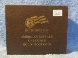 2012W 1-OZ. GOLD BUFFALO IN HOLDER PF