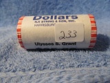 ROLL OF 25 ULYSSES S. GRANT DOLLARS IN BANK ROLL BU