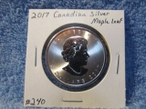 2017 CANADIAN SILVER MAPLE LEAF BU