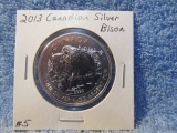 2013 CANADIAN SILVER BISON BU