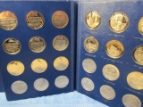 SET OF 60 CALIFORNIA COM. MEDALS IN ALBUM PF