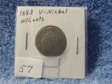 1883 W/CENTS V-NICKEL