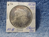 1878 7-T.F. MORGAN DOLLAR REV. OF 78 CHOICE BU