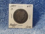 1897O BARBER HALF SEMI KEY G