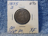 1875S 20-CENT PC. XF