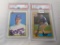 (2) Nolan Ryan PSA Graded